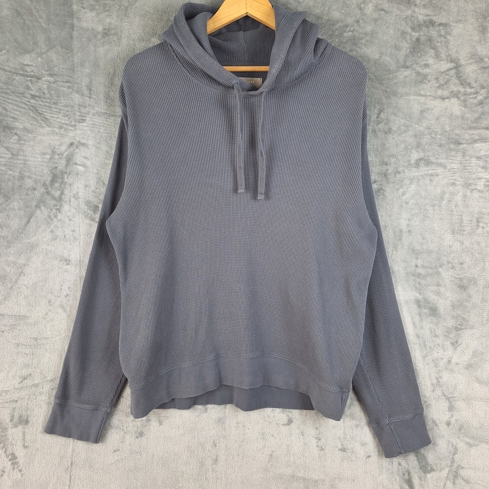 Everlane Hoodie Mens Large Organic Cotton Waffle Knit Thermal Outdoor Granola